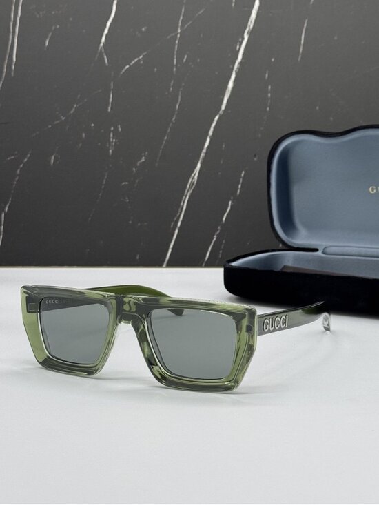 New Gucci GG1723S 004 Green Gray Unisex Sunglasses